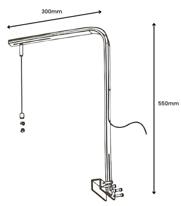 LedStar - Hanging Kit Stand - supporto kit di sospensione per plafoniere Serie J, Z, S e X