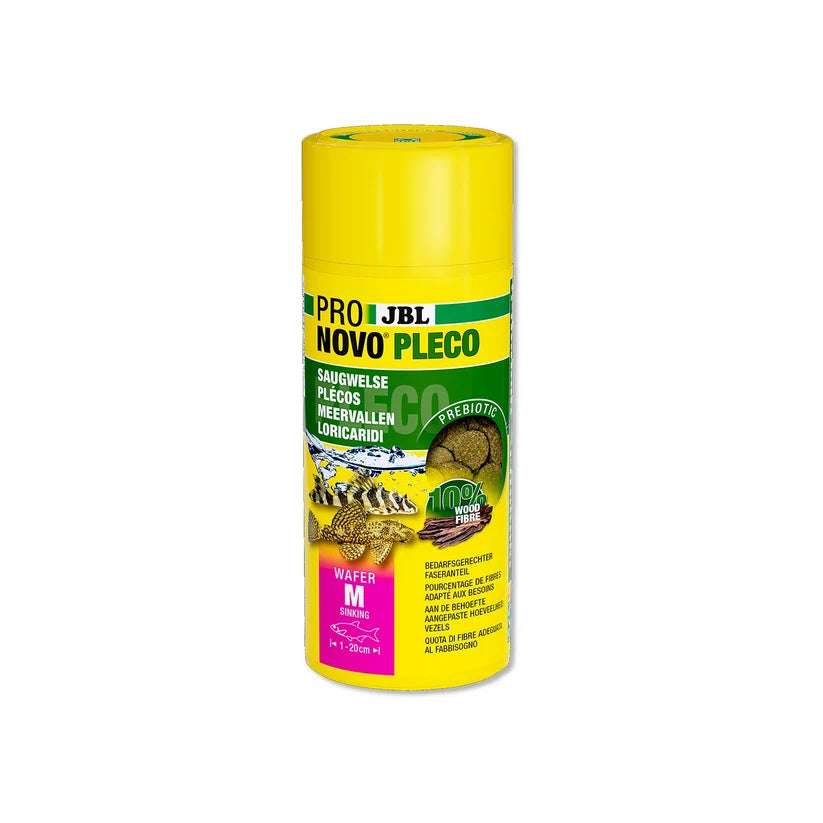 JBL - ProNovo Pleco Wafer M Compresse Di Mangime Per Loricaridi Erbivori Da 1-20cm In Acquari D'Acqua Dolce