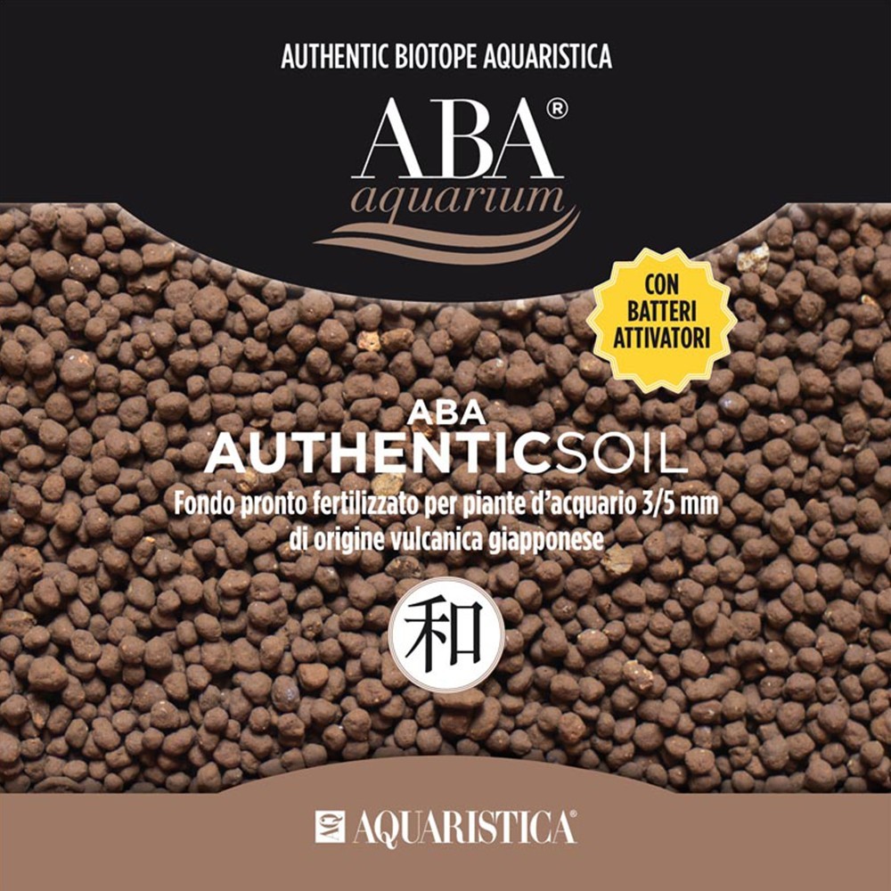 Aquaristica - ABA Fondo Pronto Authentic Soil 5 L- substrato FINE fertile di origine vulcanica per acqua dolce