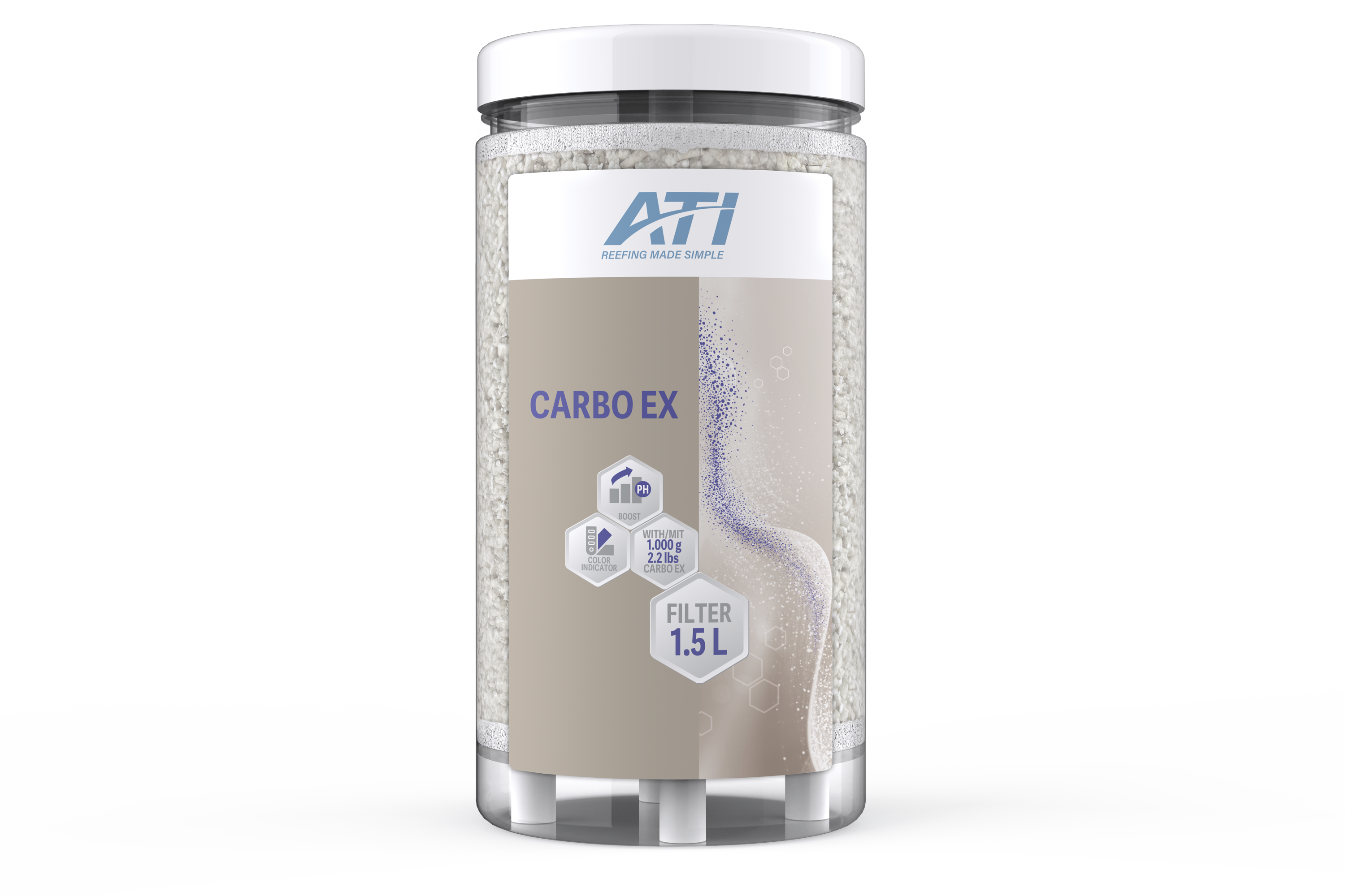ATI – Carbo EX 4L/3250gr – Filtro aria con viraggio di colore per ridurre la CO2 e eliminare gli inquinanti