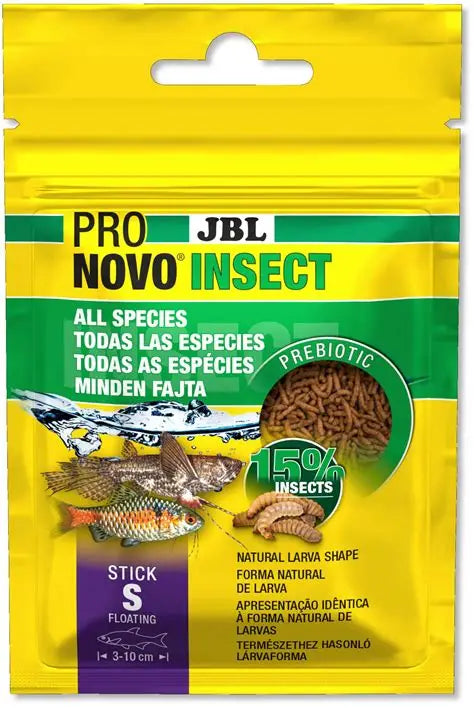 JBL - ProNovo Insect Stick S 20ML - Mangime Prebiotico per tutte le specie 10gr