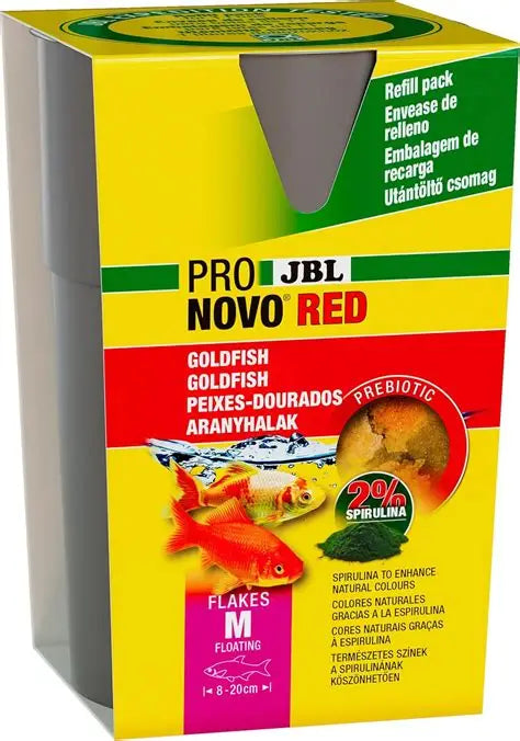 JBL - ProNovo Red Flakes M - Mangime base in fiocchi per tutti i pesci rossi da 8 a 20cm