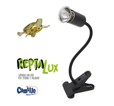 ReptaLux Lampada Plafoniera Alogena UVA UVB per Rettili