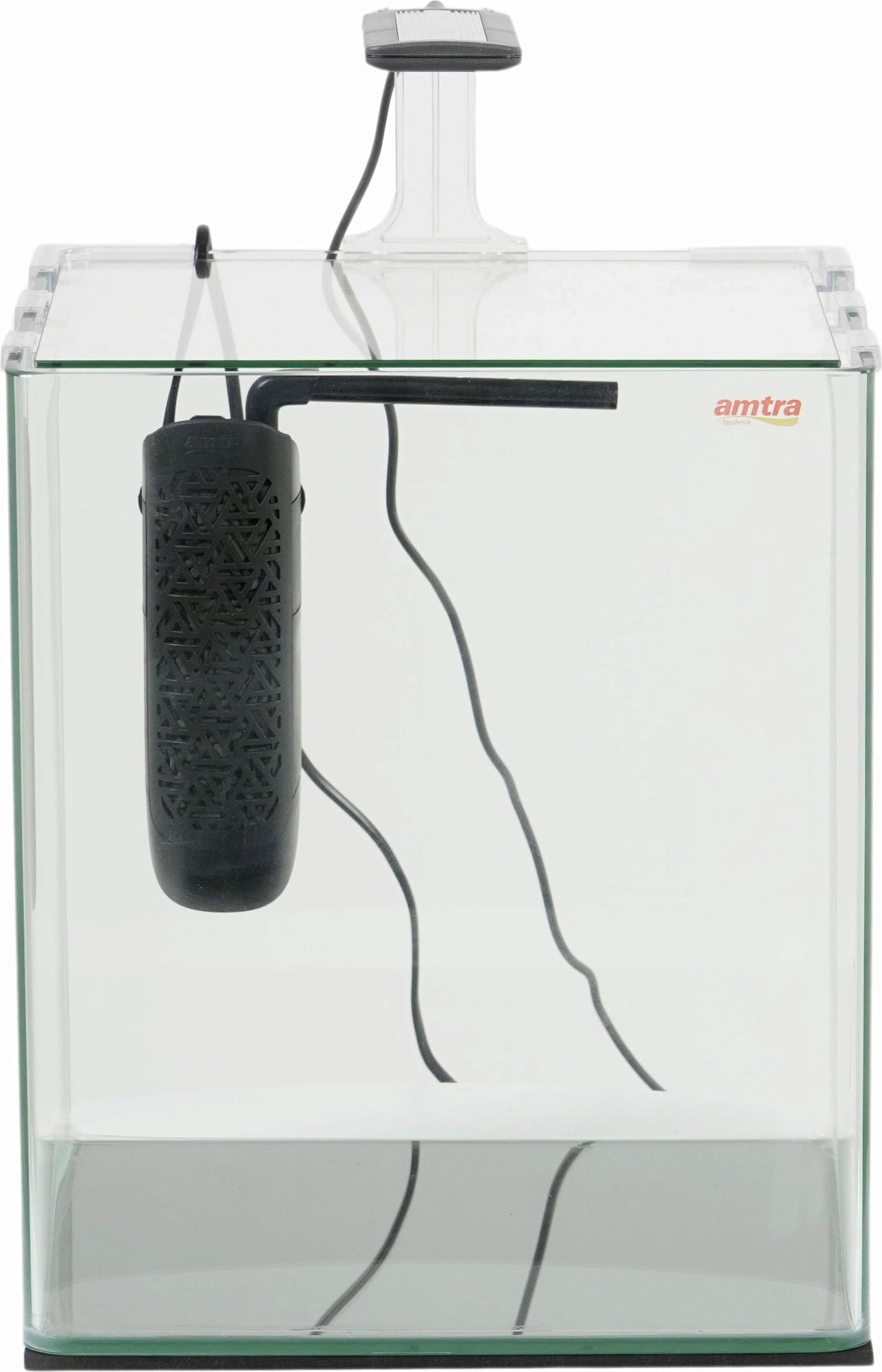 Amtra - Nanotank System 30 Led Acquario in vetro con angoli frontali arrotondati completo di luce LED e filtro