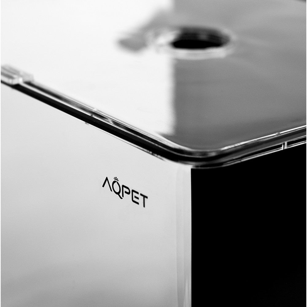 AqPet - Qube Kit 25 - Acquario completo per acqua dolce 19L 25,5x27x27,5 cm