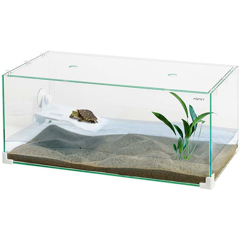 Aqpet - Tortuga 80 - tartarughiera con coperchio e isolotto