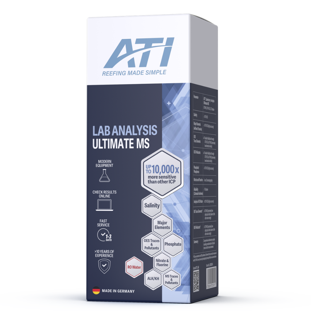 ATI ICP Lab Analysis Ultimate MS - Test di Laboratorio avanzato per Acqua Marina e di Osmosi