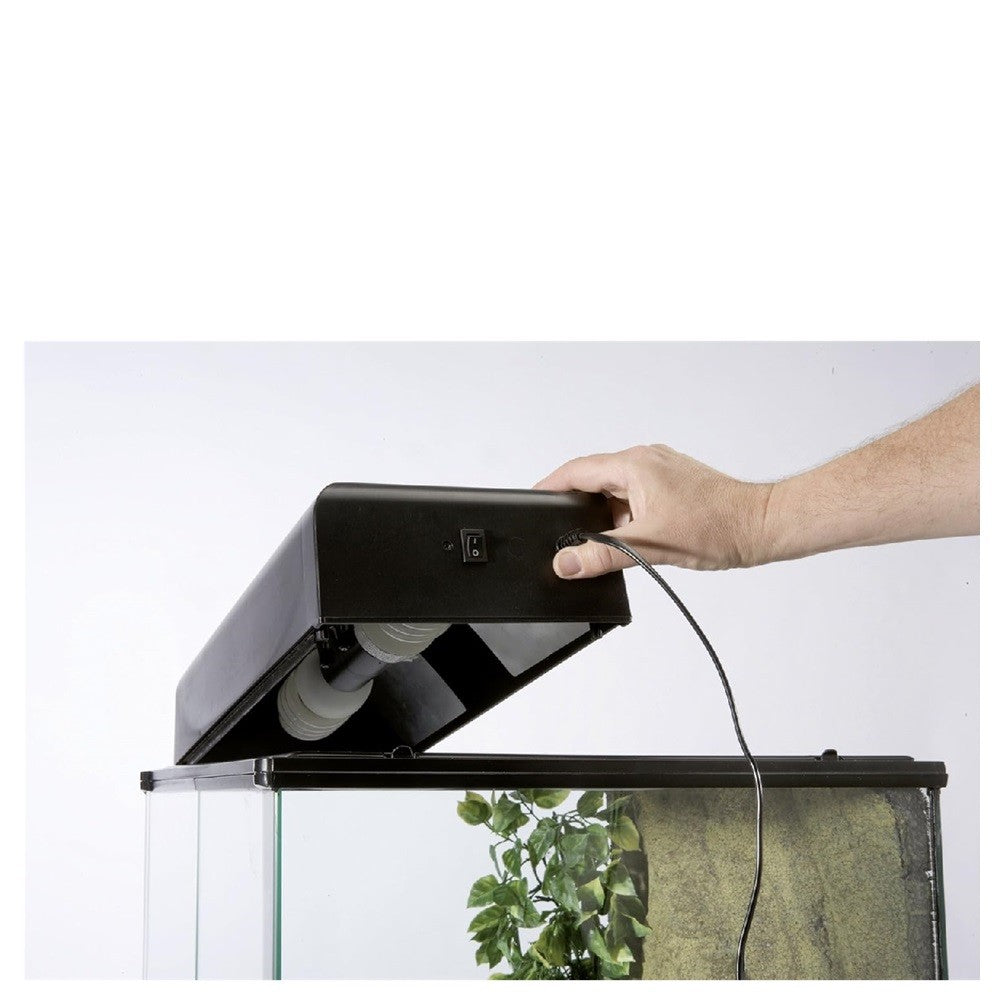 ExoTerra - Compact Top Mini - Plafoniera per terrari 30*9*15CM