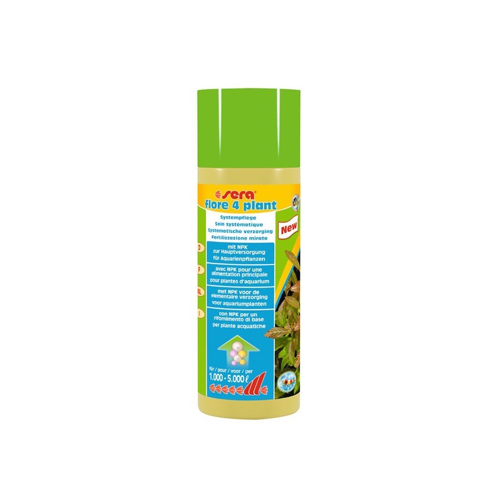 Sera - Flore 4 Plant - 250ML NPK fertilizzante per acquari piantumati