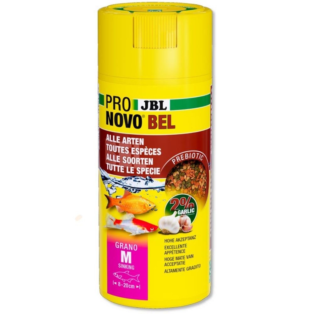 JBL - ProNovo Bel Grano M 250ml - Mangime base in granuli per tutti i pesci ornamentali da 8 a 20cm