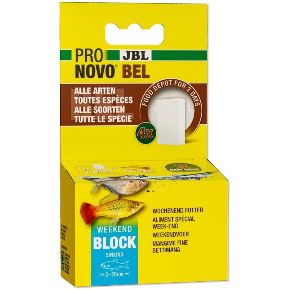 JBL - ProNovo Bel WeekEnd 20g - blocco di mangime per tutti pesci d'acqua dolce