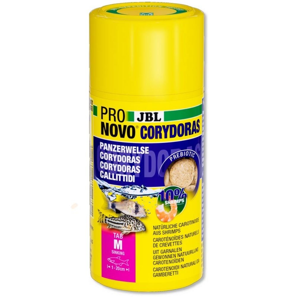 JBL - ProNovo Corydoras Tab M 100ml - Compresse di mangime per callittidi da 1 a 20 cm