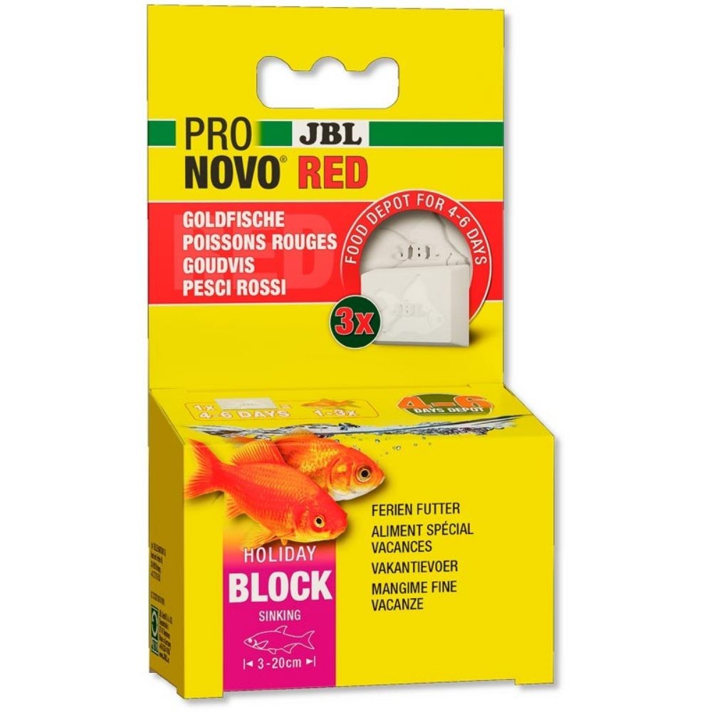 JBL - ProNovo Red Holiday Block - mangime vacanze per pesci rossi