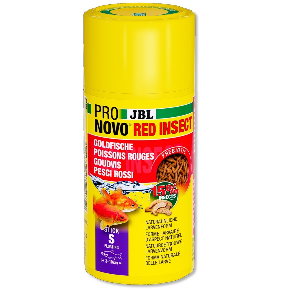 JBL - ProNovo Red Insect Sticks S 100ml - mangime per pesci rossi