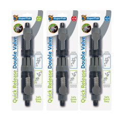 SuperFish - Raccordo Rapido Attacco Doppia Valvola Con Rubinetti 12-16mm