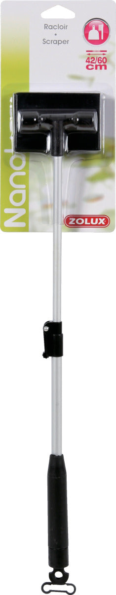 Zolux - Racloir/Scraper Spugna la Pulizia dei Vetri Manico estendibile 42-60cm