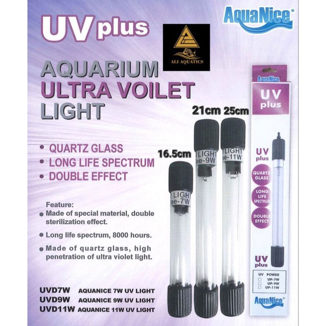 UV-C Lampada Uv ad Immersione per Laghetti o Sump 6w 310mm