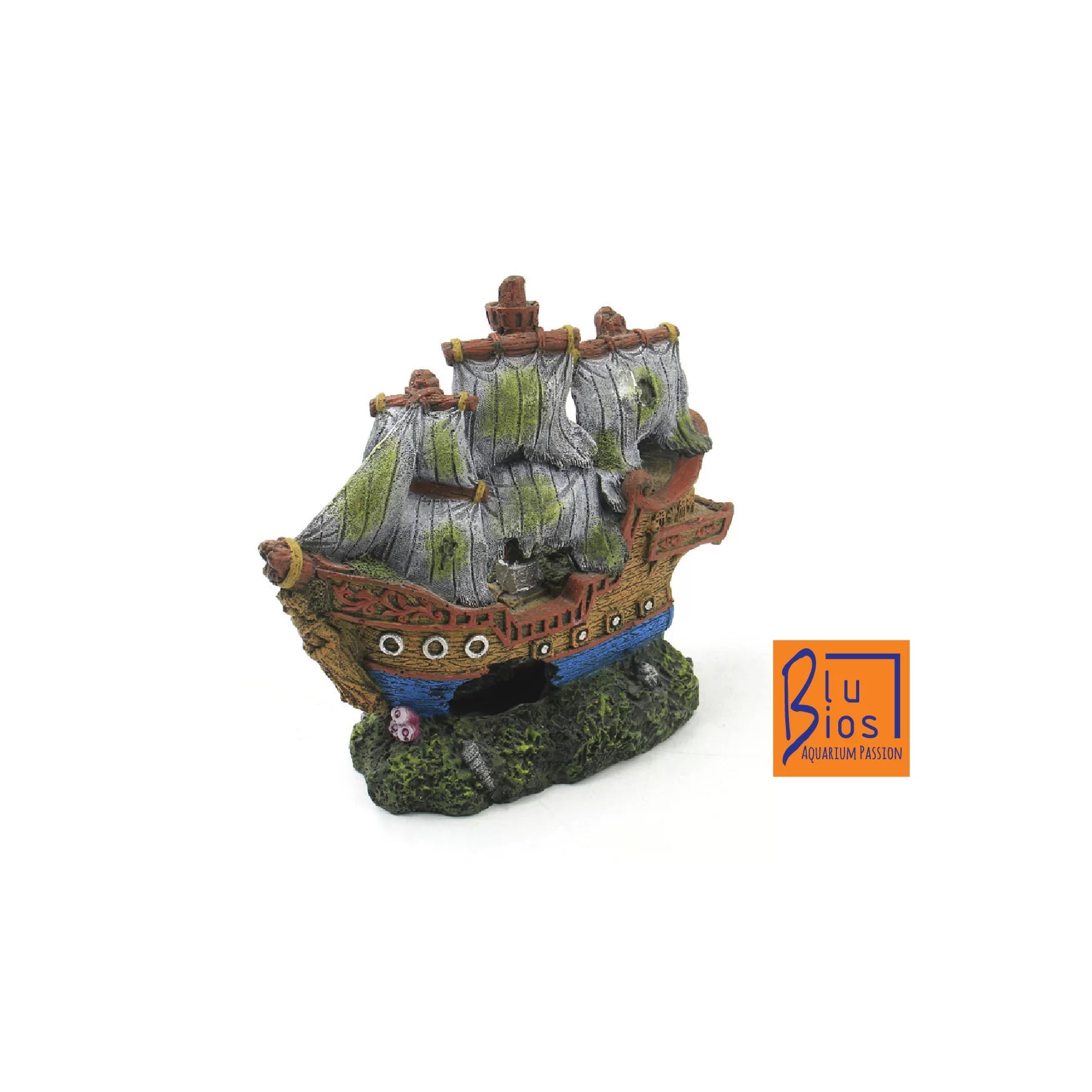 BluBios - Veliero Small Decorazione in Resina