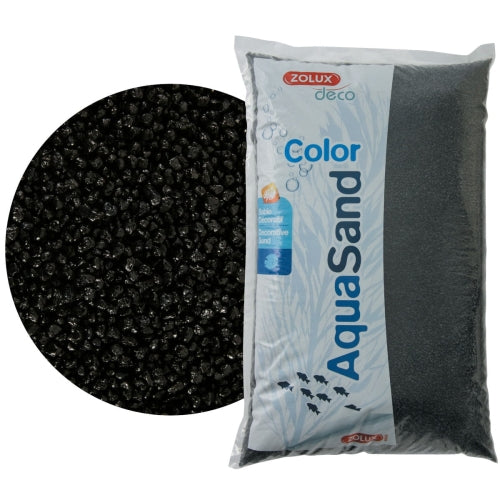 Zolux - Ghiaia Quarzo Ceramizzato Nero Ebano Mix 2-3mm 5kg