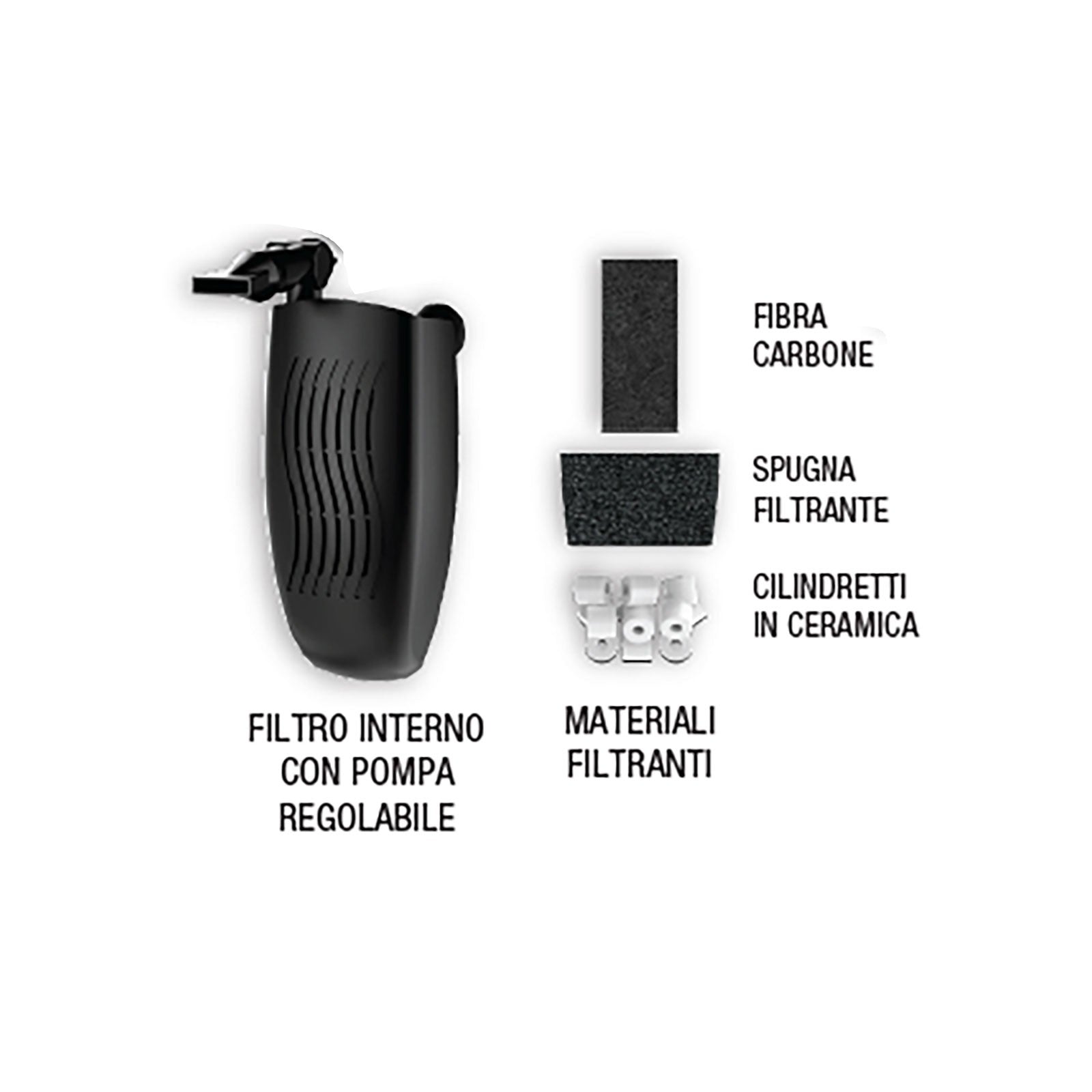 BluBios - Acquario Sirius 21 - acquario completo - misure: 38×21×25(h) cm