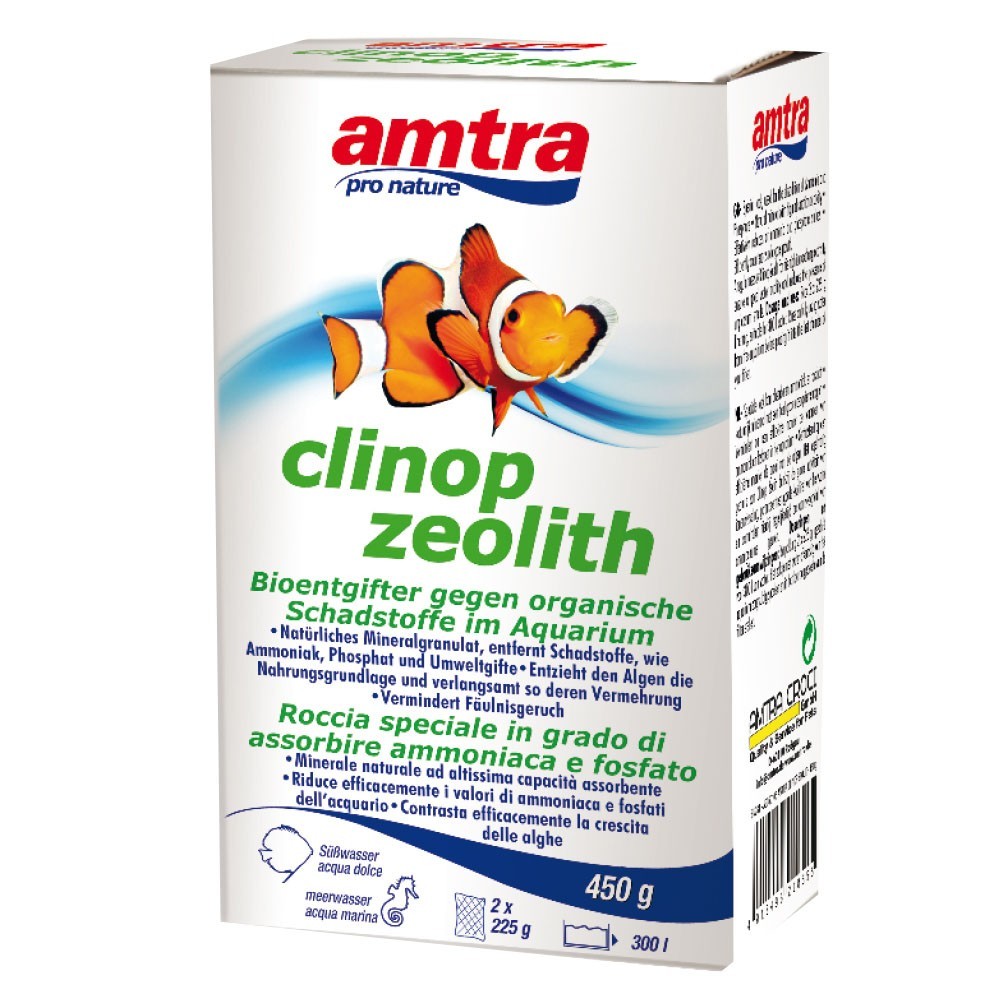 Amtra - ProNature Clinop Zeolith - Zeolite di Qualità Premium 450gr