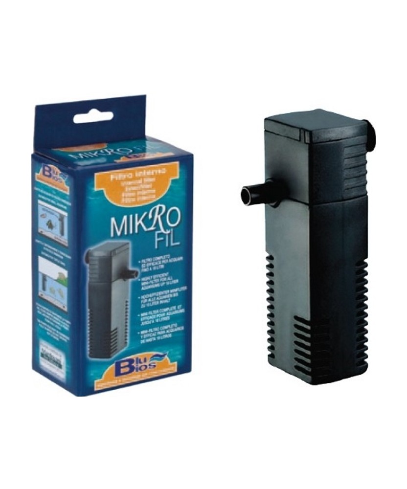 BluBios - Vasca in vetro 30*20*20 con luce e filtro