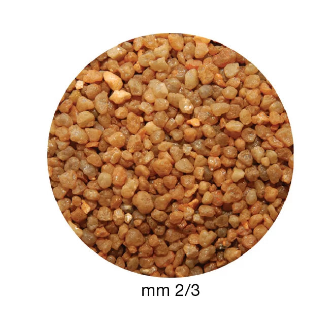 BluBios - Ghiaia Quarzo Ceramizzato Ambra 2-3mm 5kg