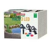 Amtra - Pond Halo 3 LED - set di faretti per l'illuminazione di laghetti e fontane
