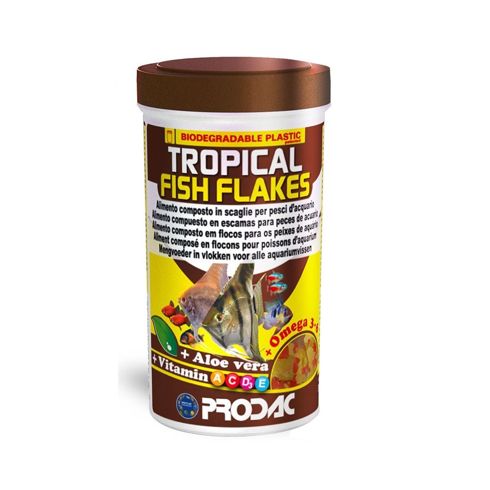 Prodac - Tropical Fish Flakes Alimento Mangime Base Per Tutti i Pesci D'Acquario