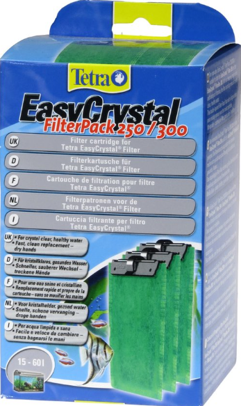 Tetra - Easy Crystal Filter Pack C 250/300 Ricambio Cartuccia Carbone Ovatta