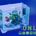 BluBios - Only Vasca Acquario in vetro con coperchio removibile e filtro 15 lt