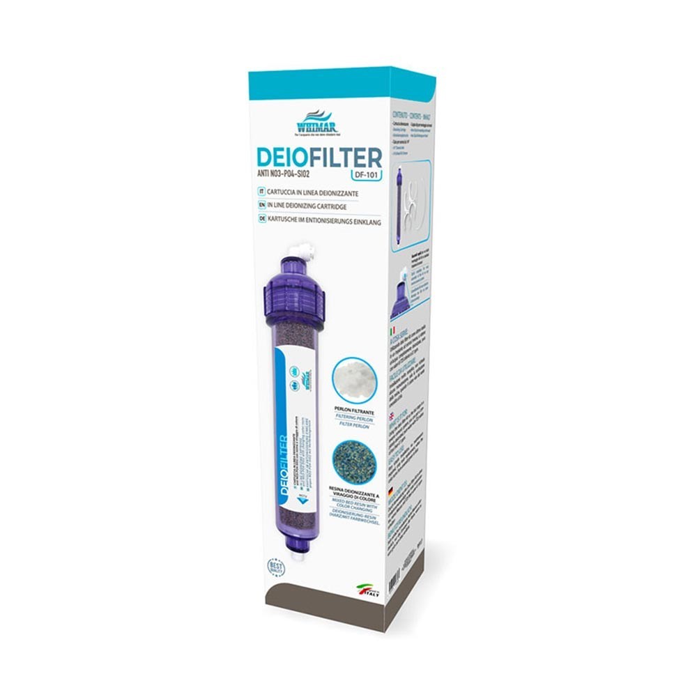 Whimar - Deio Filter kit deionizzante post-filtro con resina a viraggio di colore anti NO3-PO4-SiO2